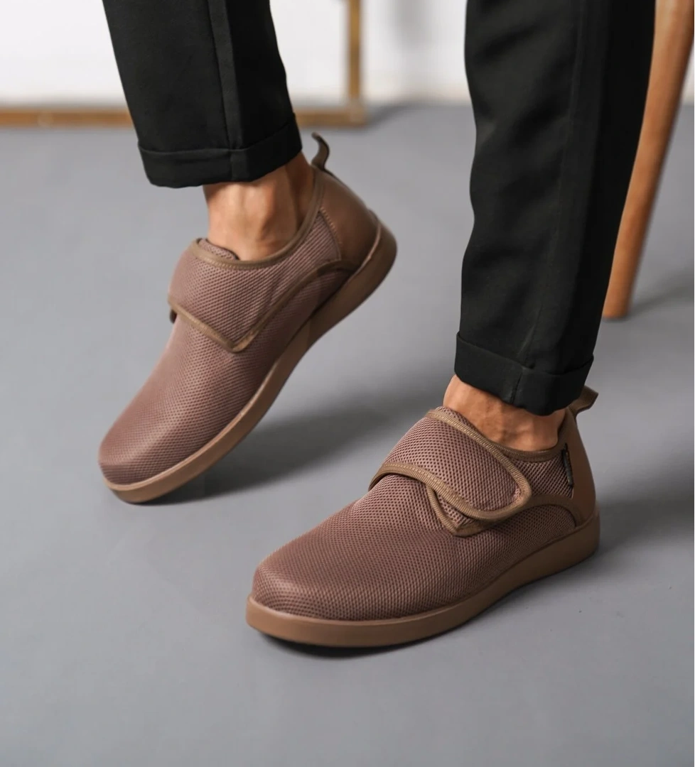 D3250 Günlük Ortopedik Cırtlı Garantili Erkek Klasik Ayakkabı