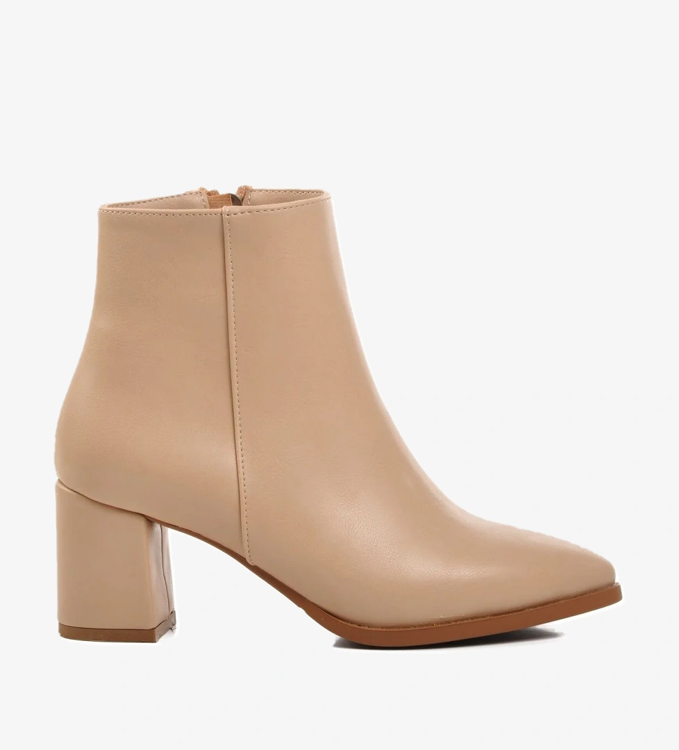 343112 Bej Cilt İçi Polarlı Kadın Bot - Görsel 1