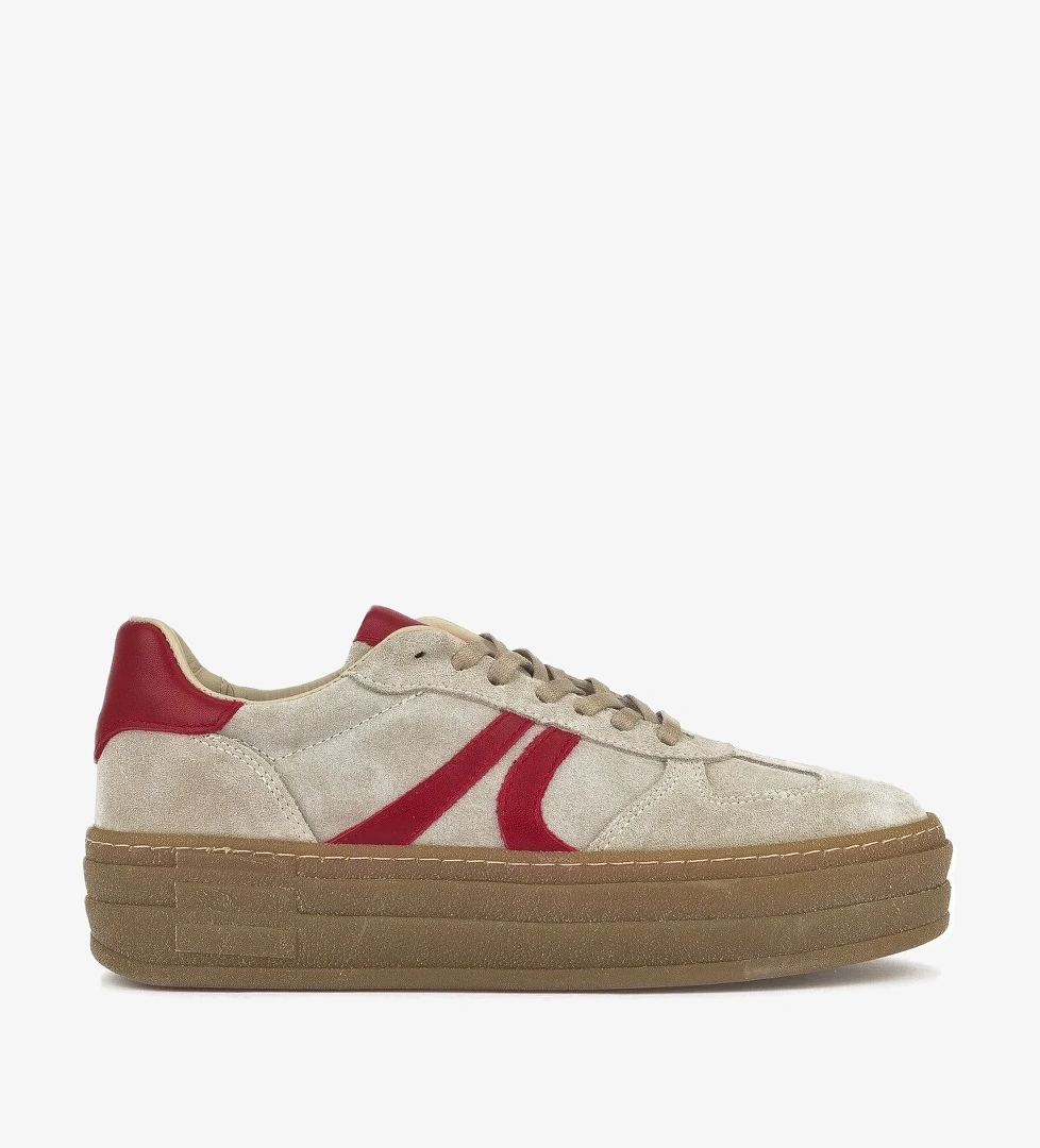 Kadın Hakiki Deri Sneaker 1431000Z6640 Bej