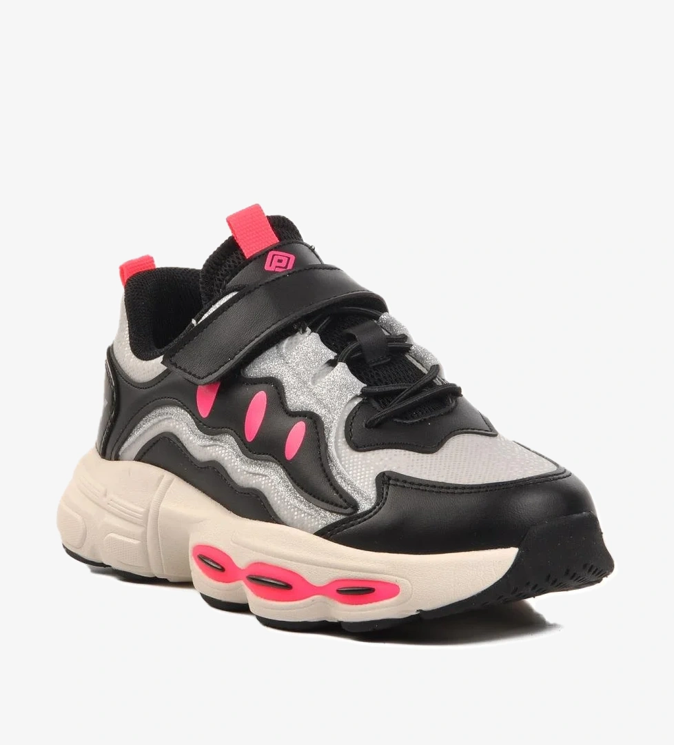 Pepino 1751-F Gri-Siyah Çocuk Spor Ayakkabı model görseli