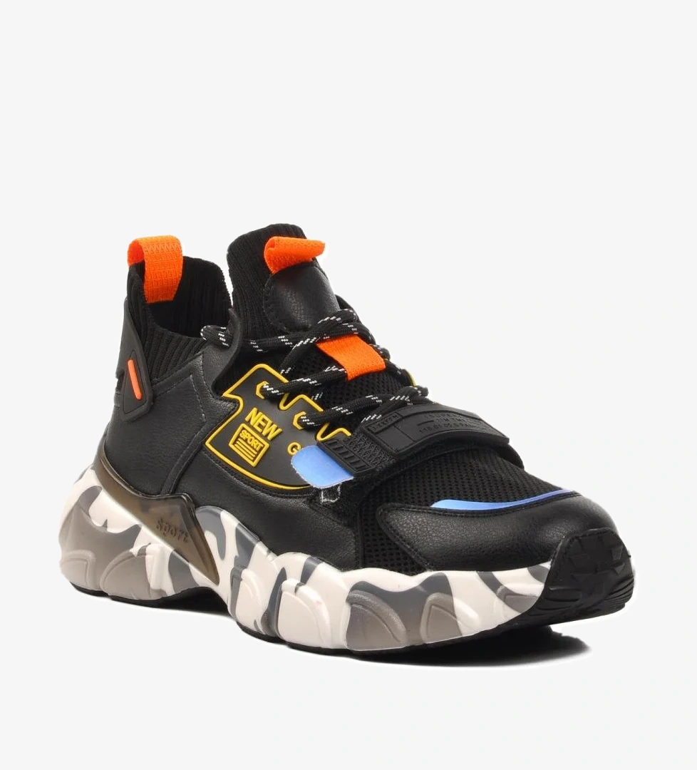 24K573 Siyah Erkek Spor Ayakkabı