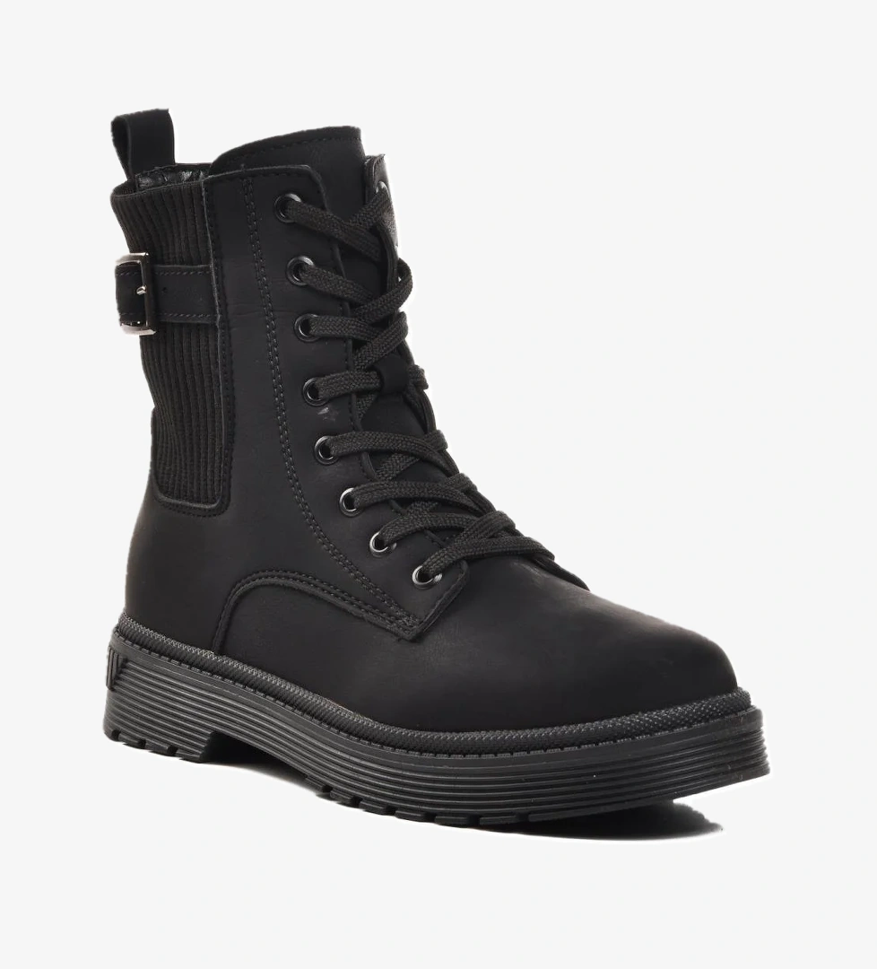 24030 Siyah-Zümrüt İçi Polarlı Kadın Bot - Görsel 1