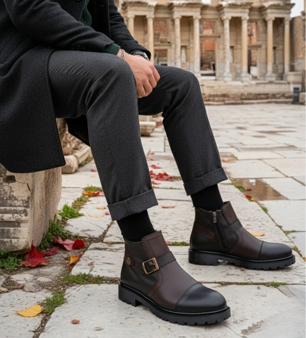 RODRİGUEZ Garantili Fermuarlı Kürklü Soğuk Geçirmez Erkek Bot