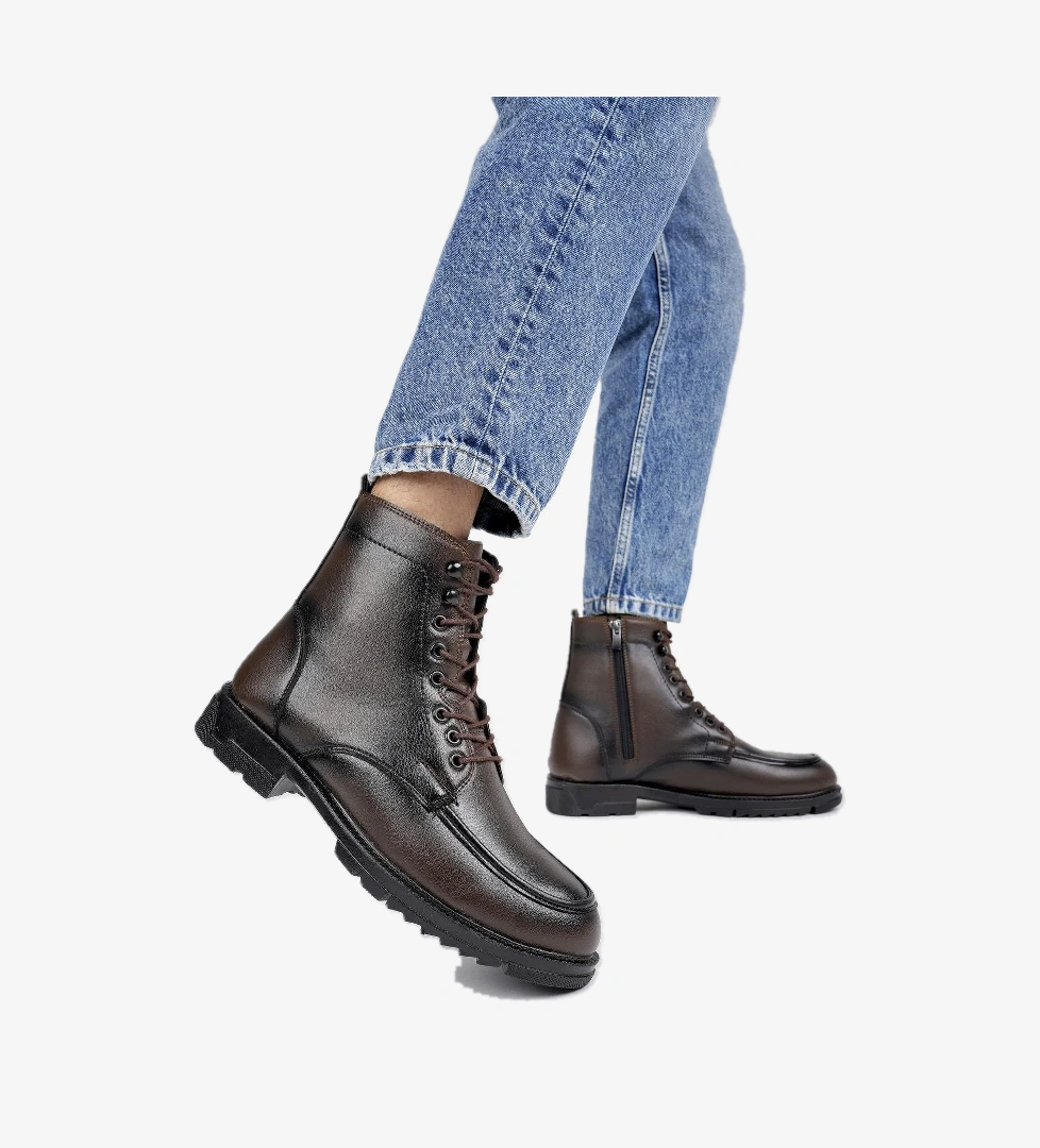 Muggo Maxwelly Maxwell Garantili Fermuarlı Bağcıklı Rahat Hafif Taban Erkek Bot model görseli