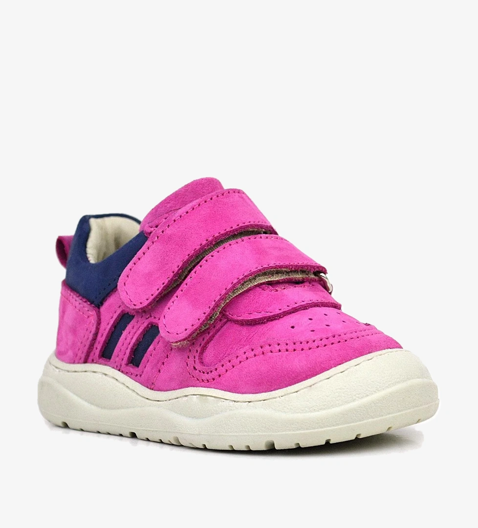Rakerplus Schaggy Hakiki Deri Fuşya Mavi Bebek Spor Ayakkabı model görseli