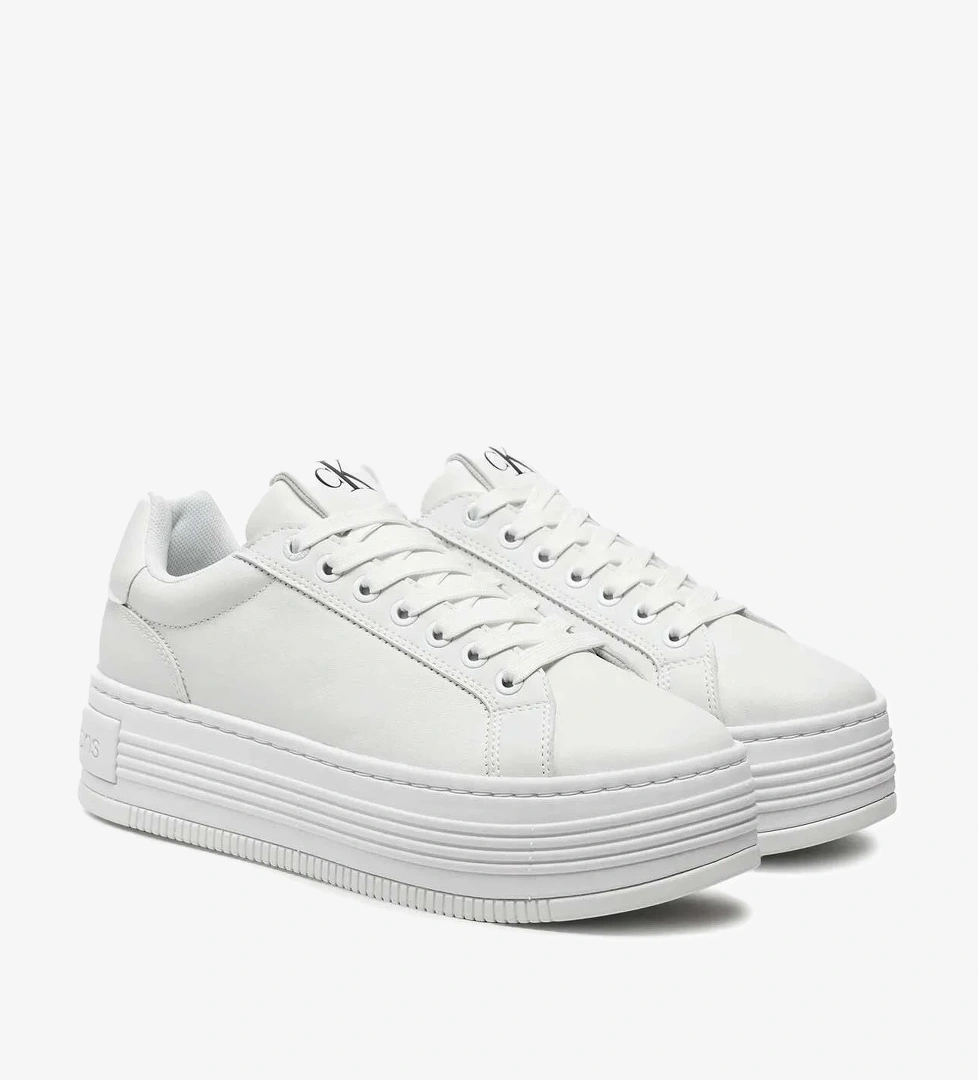 Jeans Bold Platform Low Top Sneakers - Görsel 1