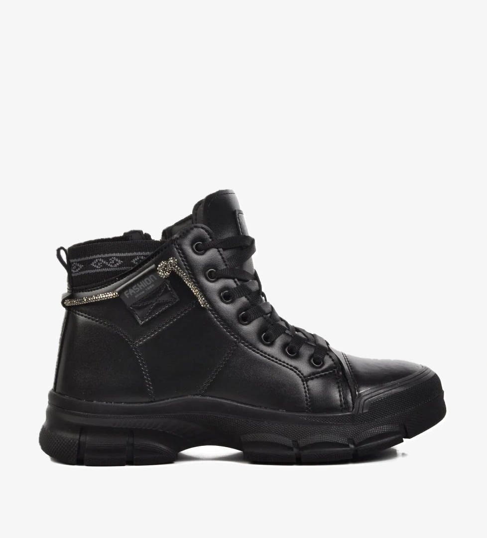 Walkway Persei Siyah İçi Kürklü Kadın Bot model görseli