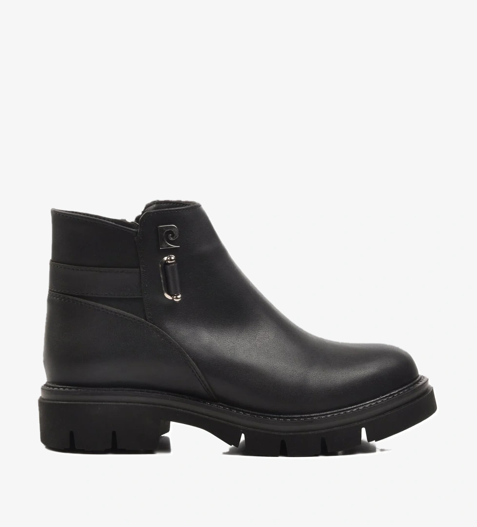 PC-54360 Siyah İçi Kürklü Kadın Bot - Görsel 1