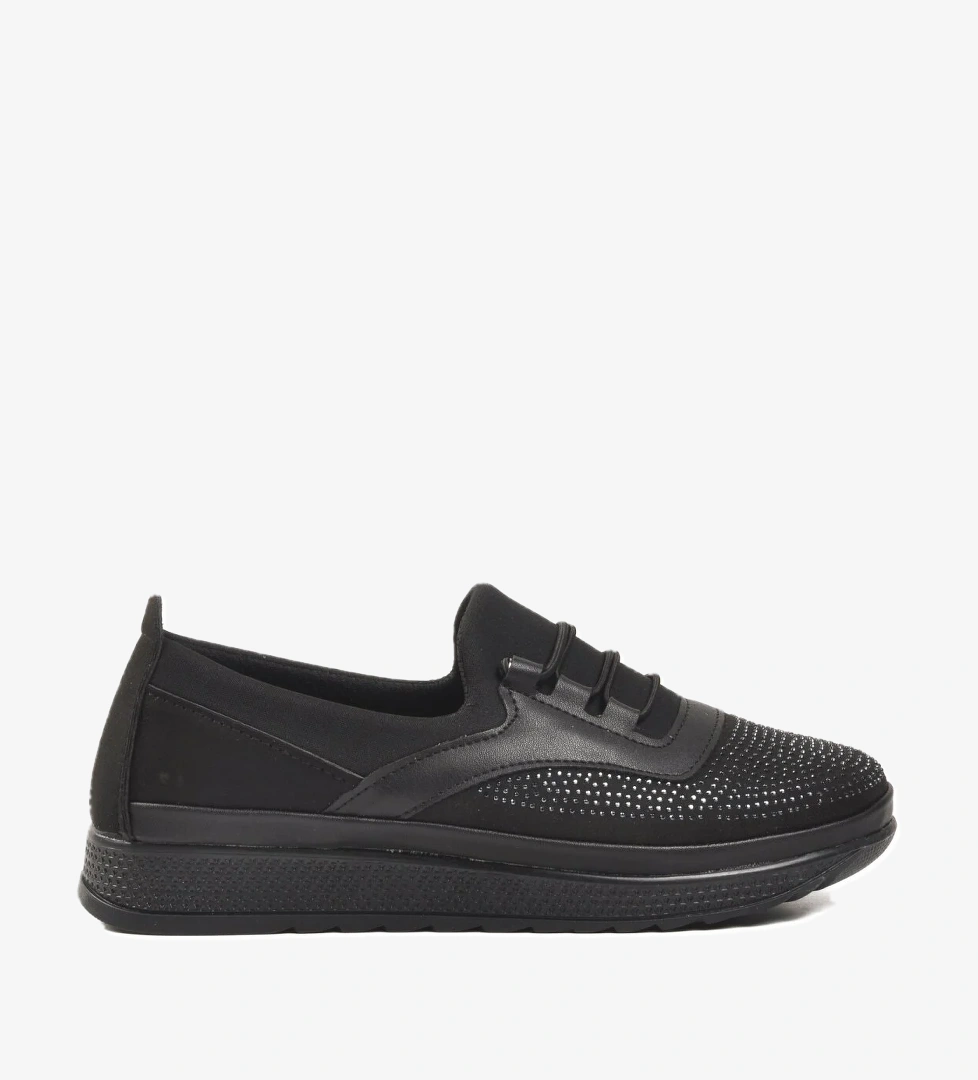 160 Siyah Kadın Günlük Ayakkabı