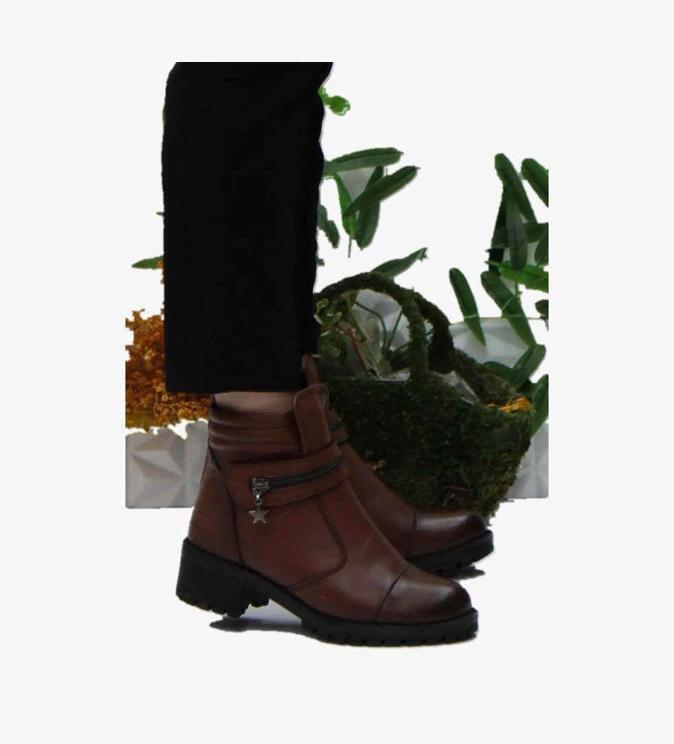 Mehmet Mete 42836 Taba Orijinal Hakiki Deri İçi Kürklü Kaymaz Taban Kadın Bot model görseli