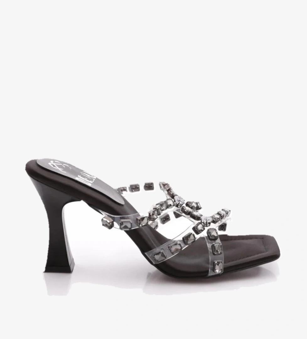 Dgn 176 Kadin Taş Süslemeli Topuklu Terlik model görseli