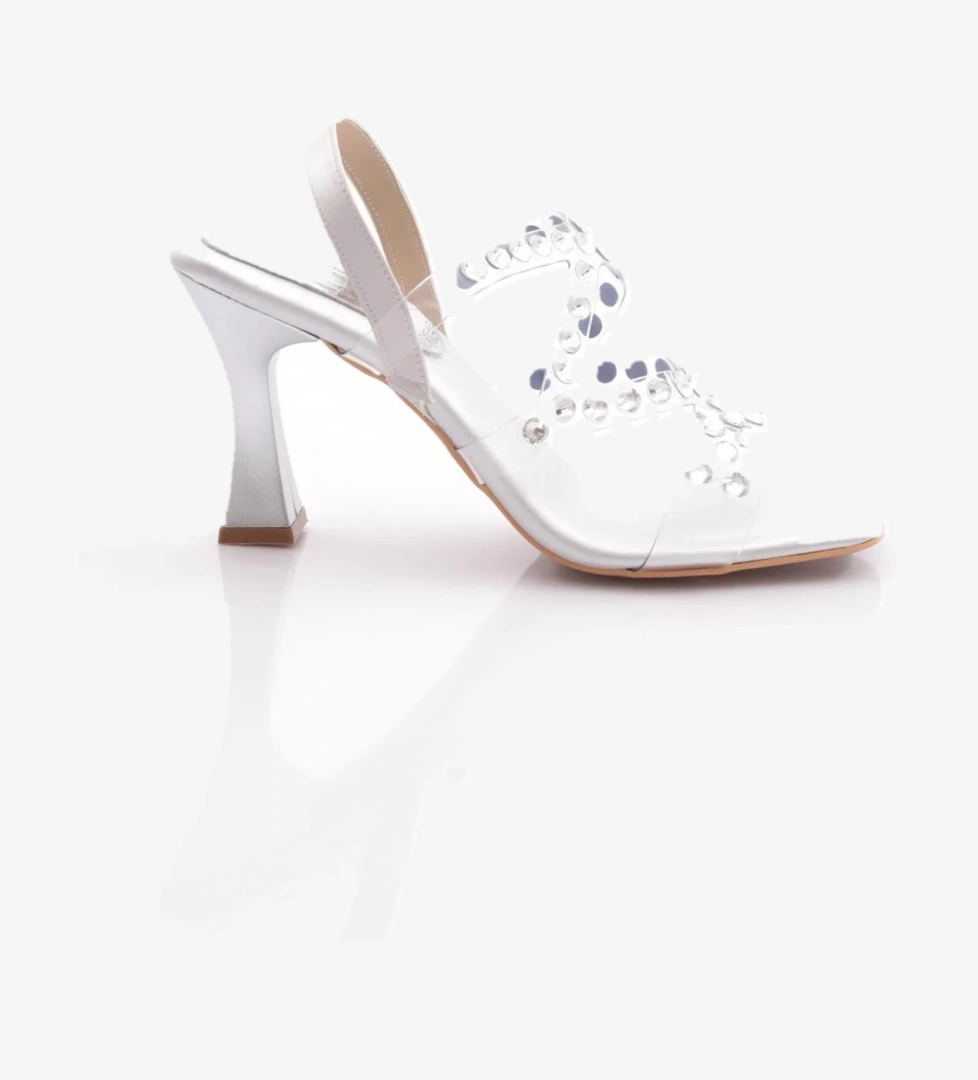 108 Kadin Arkadan Bağlamali Topuklu Abiye Ayakkabi