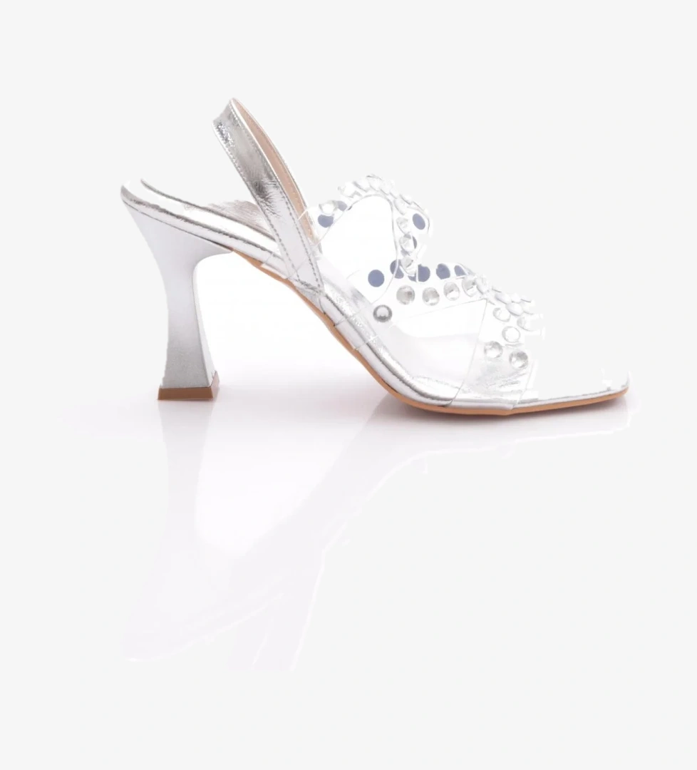 108 Kadin Arkadan Bağlamali Topuklu Abiye Ayakkabi