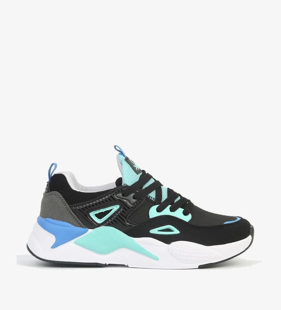 ® Siyah Beyaz Kadın Spor Ayakkabı İTHAL BNI-11109