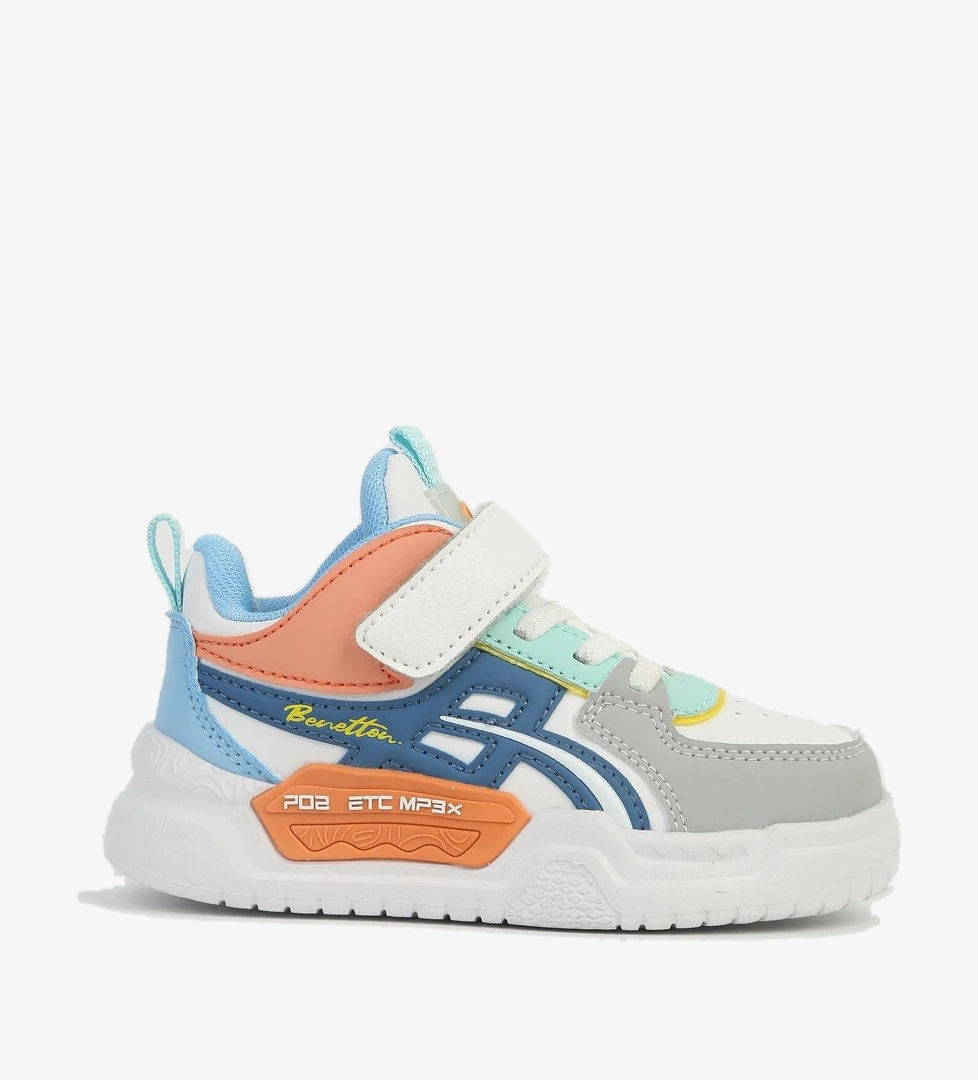 ® Beyaz Lacivert Çocuk Spor Ayakkabı İTHAL BNI-11092