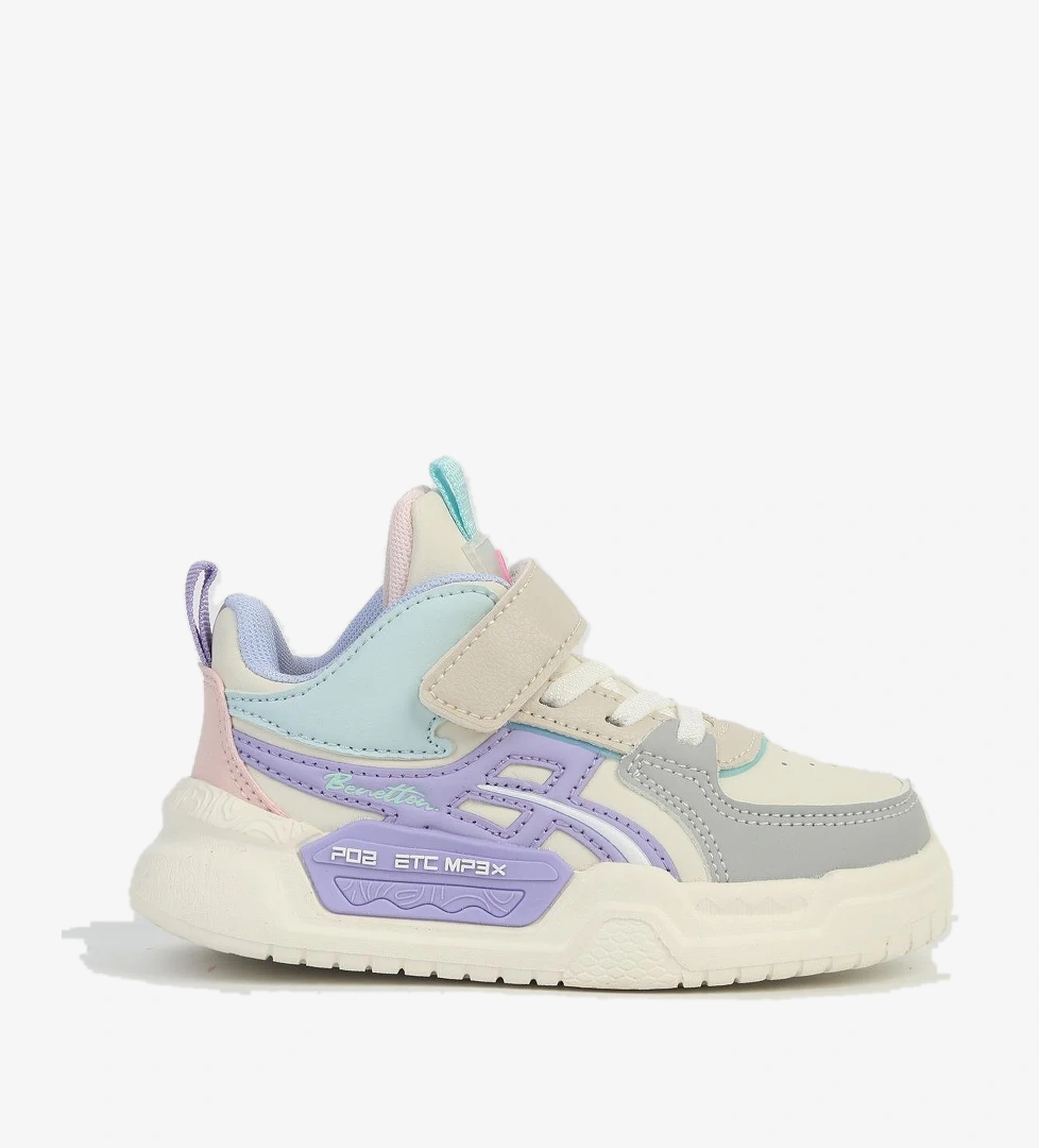 ® Beyaz Lila Çocuk Spor Ayakkabı İTHAL BNI-11092