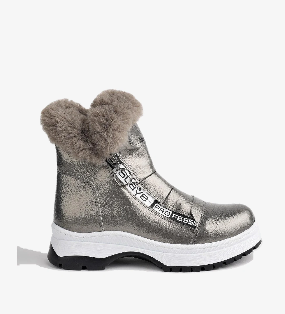 BUBBLE Garantili Kaymaz Taban İçi Kürklü Yandan Fermuarlı Çocuk Bot