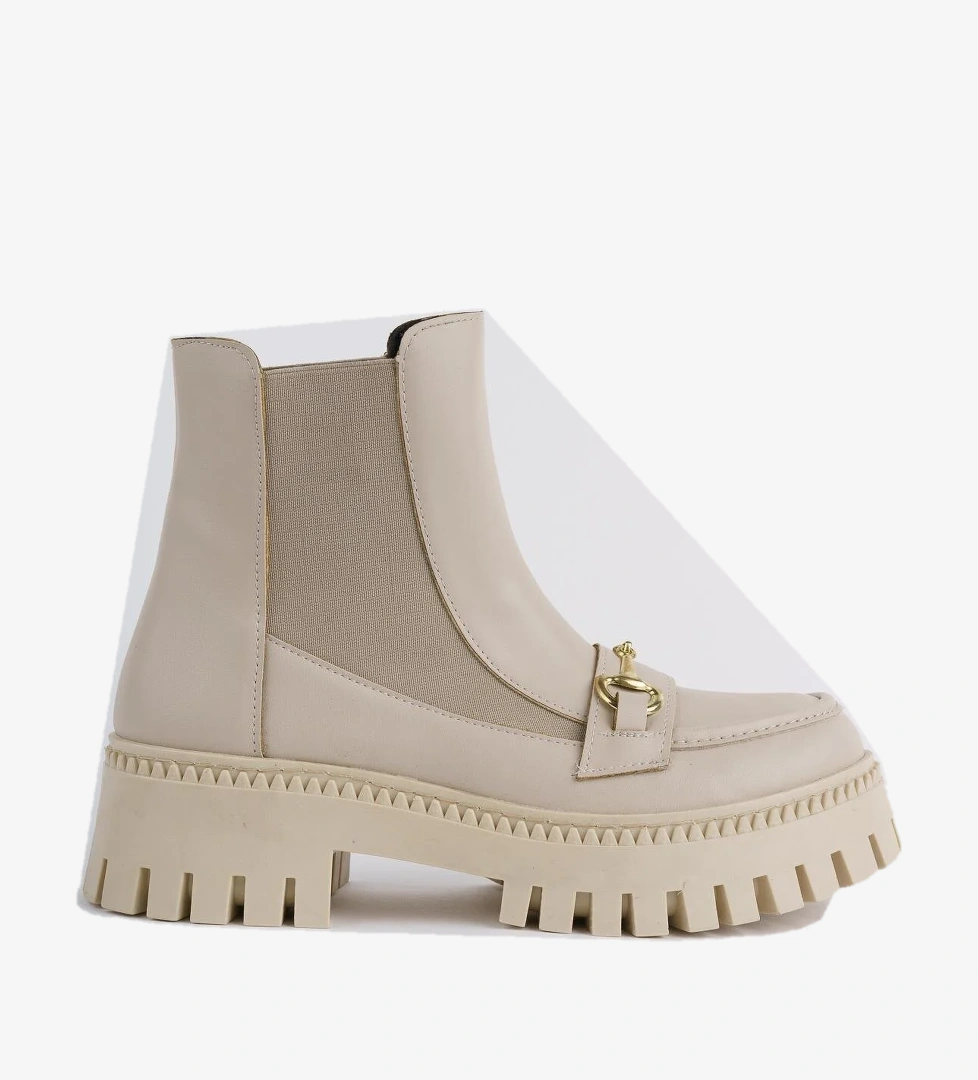 VESPER Garantili Tokalı Kalın Taban Kadın Chelsea Bot