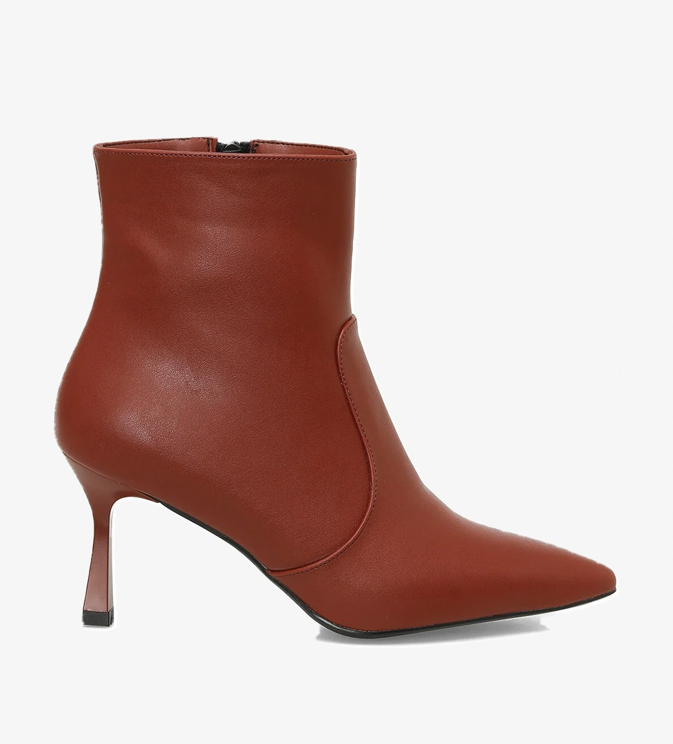23K-151 4PR Kırmızı Kadın Topuklu Bot - Görsel 1