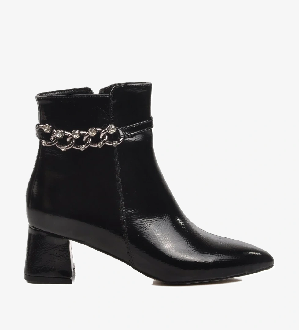 266 Siyah Rugan İçi Polarlı Kadın Bot - Görsel 1