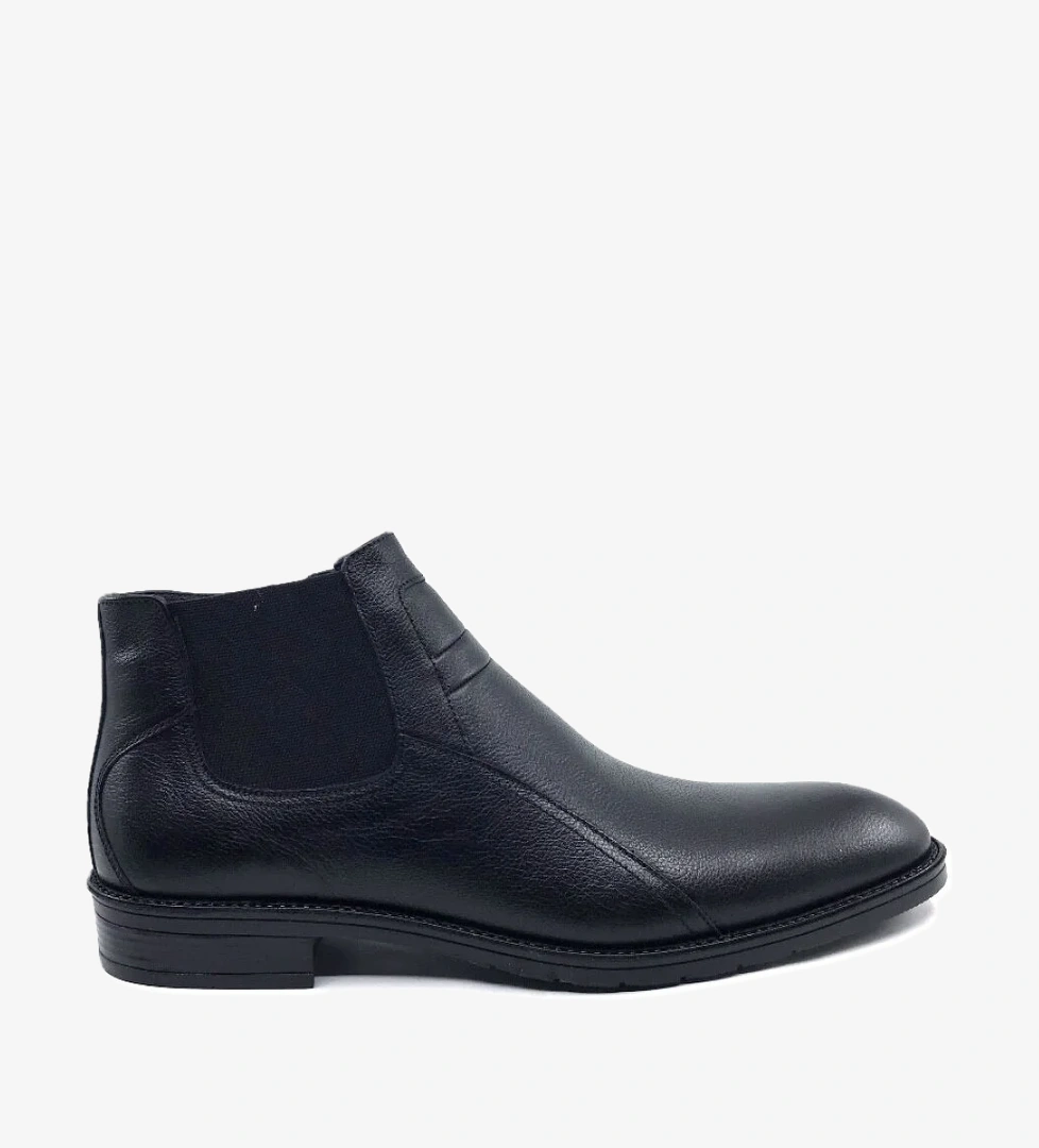 Smart 2023 Siyah İçi Kürklü Hakiki Deri Erkek Klasik Bot model görseli