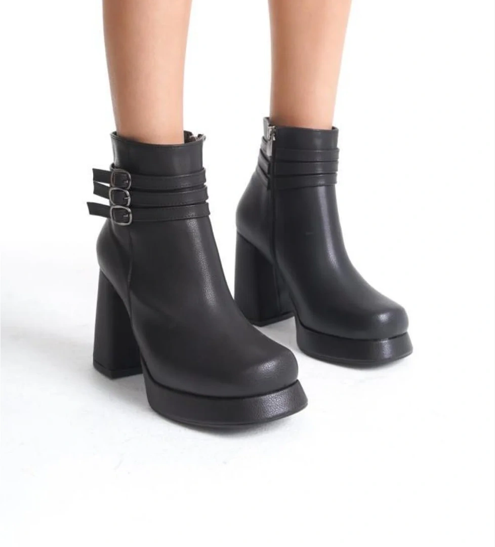 Sprs 02982 Kadın 9,5 Cm Platform Topuklu Bot - Görsel 1