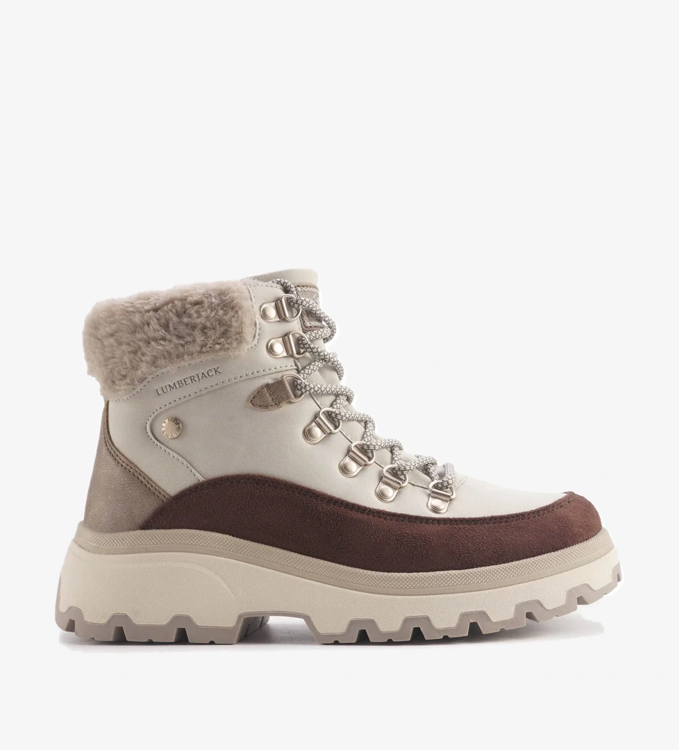 JENNIE 4PR Bej Kadın Worker Bot - Görsel 1