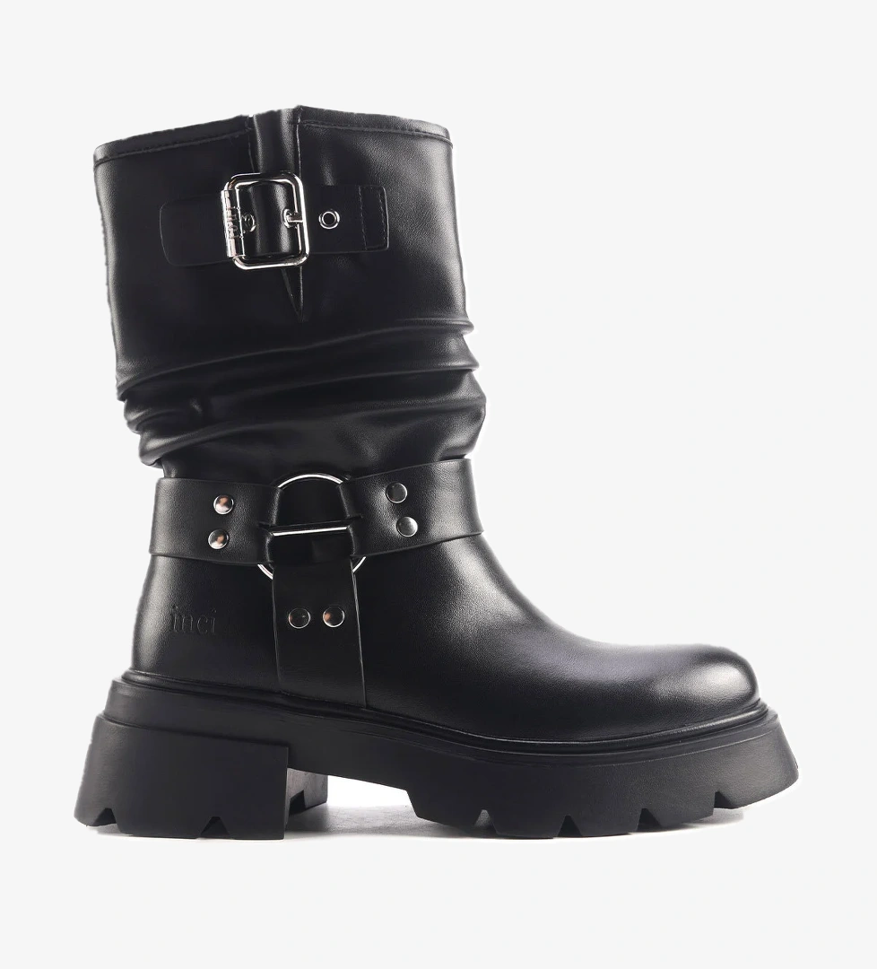 İnci INCI JAKY 4PR Siyah Kadın Biker Bot - Görsel 1