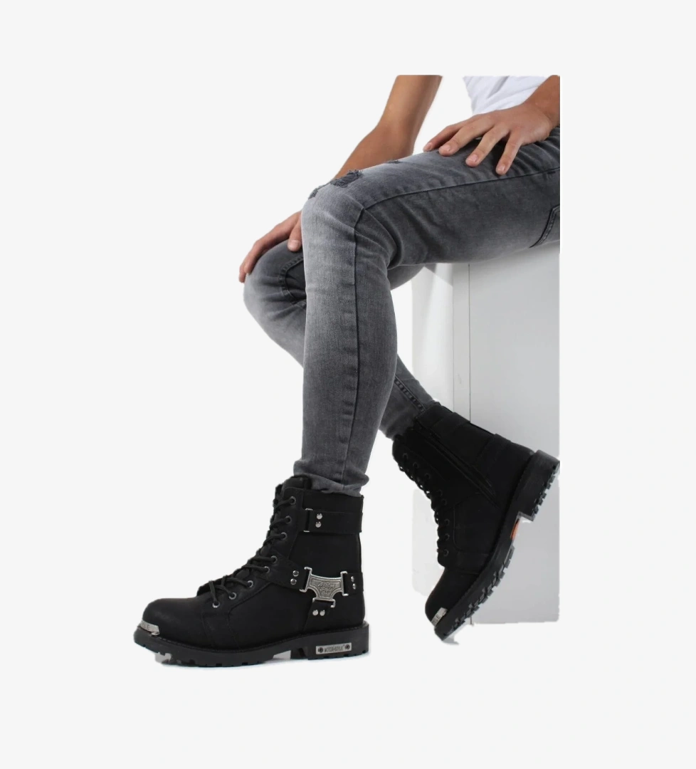 Tomiross Tomıross Erkek Sıcak Astarlı Soğuk ve Su Geçirmez Motor Style Bot BTHRLY-1903 model görseli