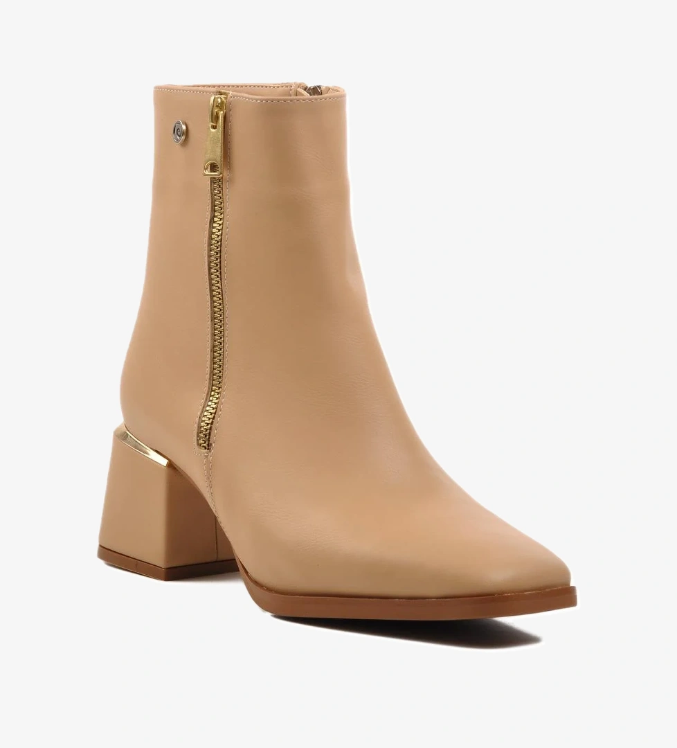 Pierre Cardin Pc-54000 Bej Siyah İçi Kürklü Kadın Topuklu Bot model görseli