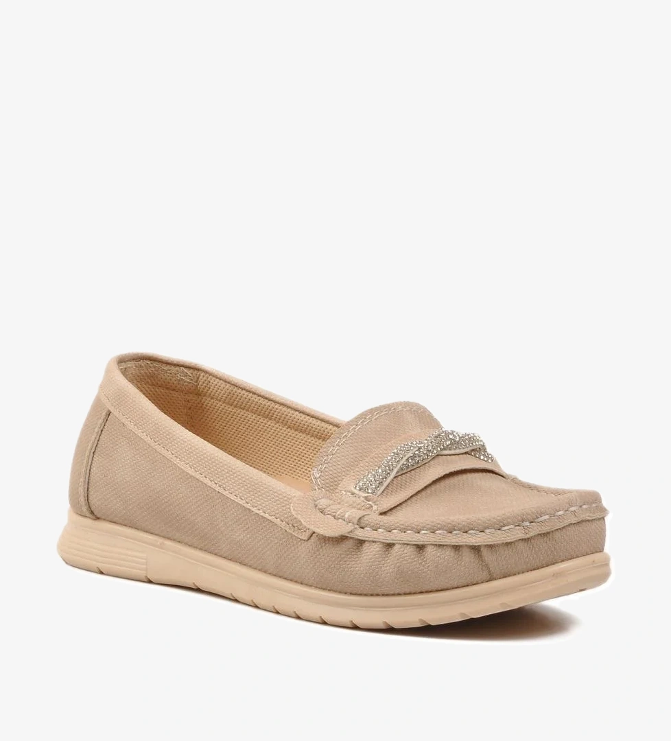 SC153 Bej Kadın Günlük Ayakkabı - Görsel 1