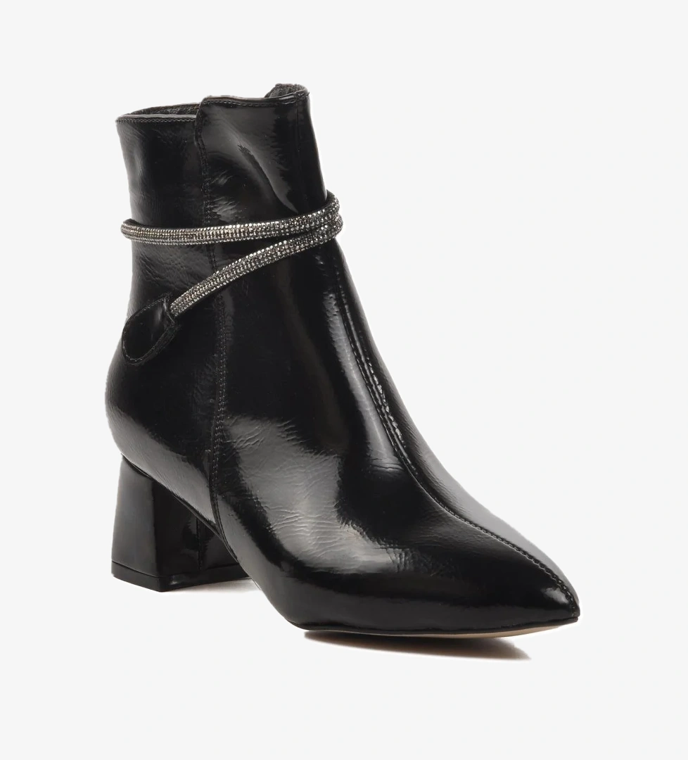 267 Siyah Rugan İçi Polarlı Kadın Bot