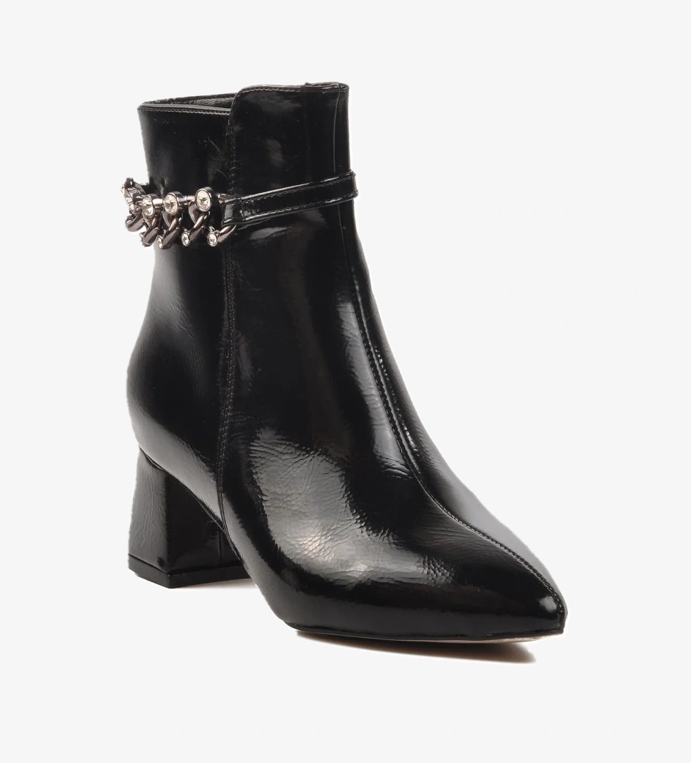 266 Siyah Rugan İçi Polarlı Kadın Bot - Görsel 1