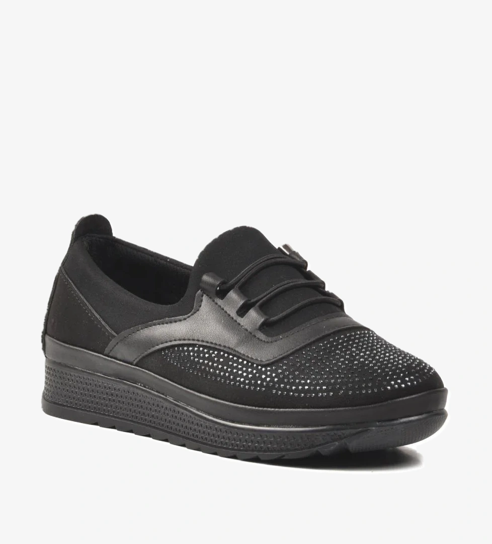 Ayakmod Platin Siyah Casual Kadın Günlük 160 Ayakkabı Z model görseli