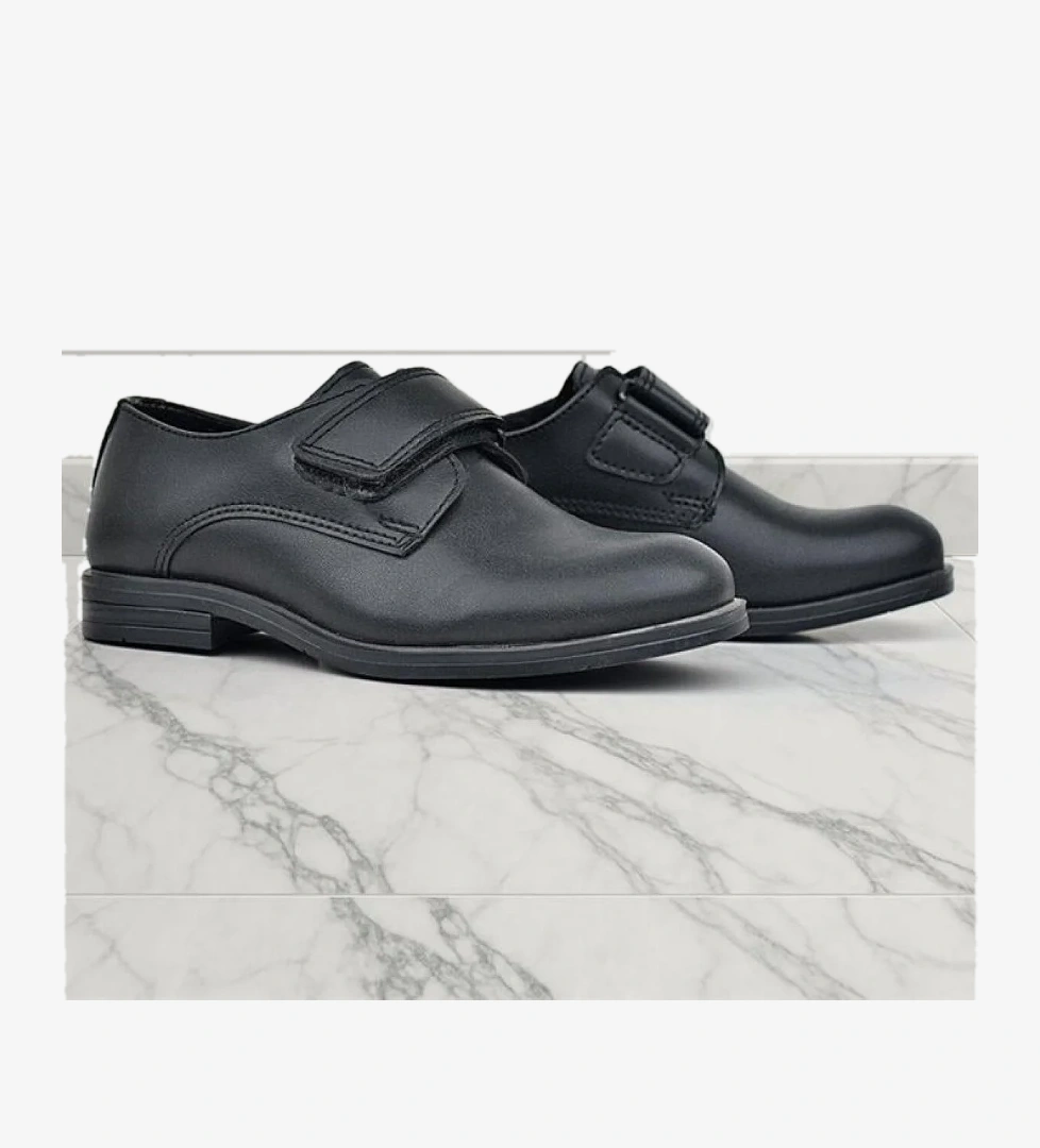 Rakerplus Siyah Mat Cırt Cırtlı Oxford Çocuk Okul Ayakkabısı model görseli