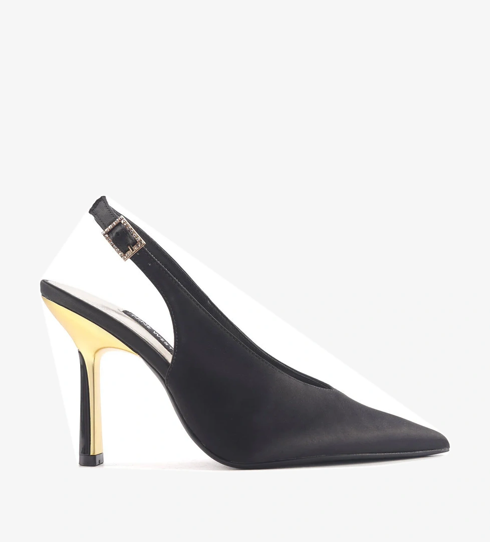 BESTYLE 4PR Siyah Kadın Topuklu Ayakkabı - Görsel 1