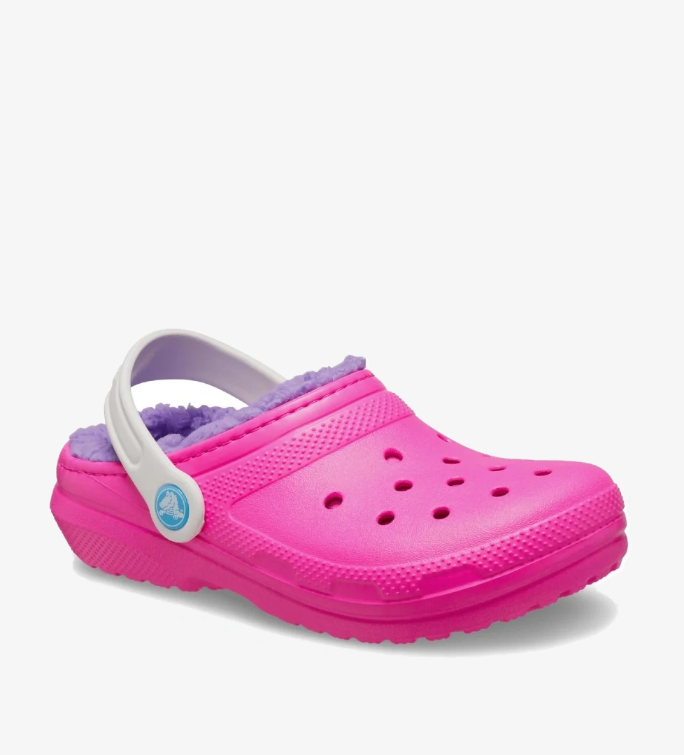 Crocs 207010 Classic Lined Clog K Pembe Çocuk Terlik model görseli