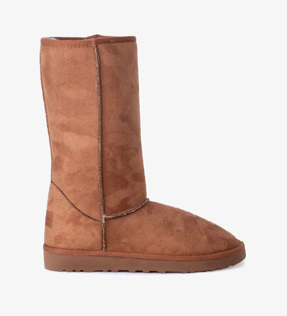 52124 Kadın Uzun Nubuk Bot Taba - Görsel 1