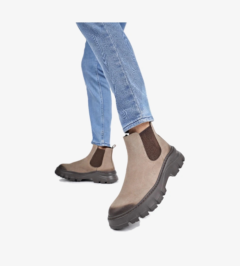 Muggo RAGNAR Garantili Hakiki Deri Kalın Taban Erkek Chelsea Bot model görseli