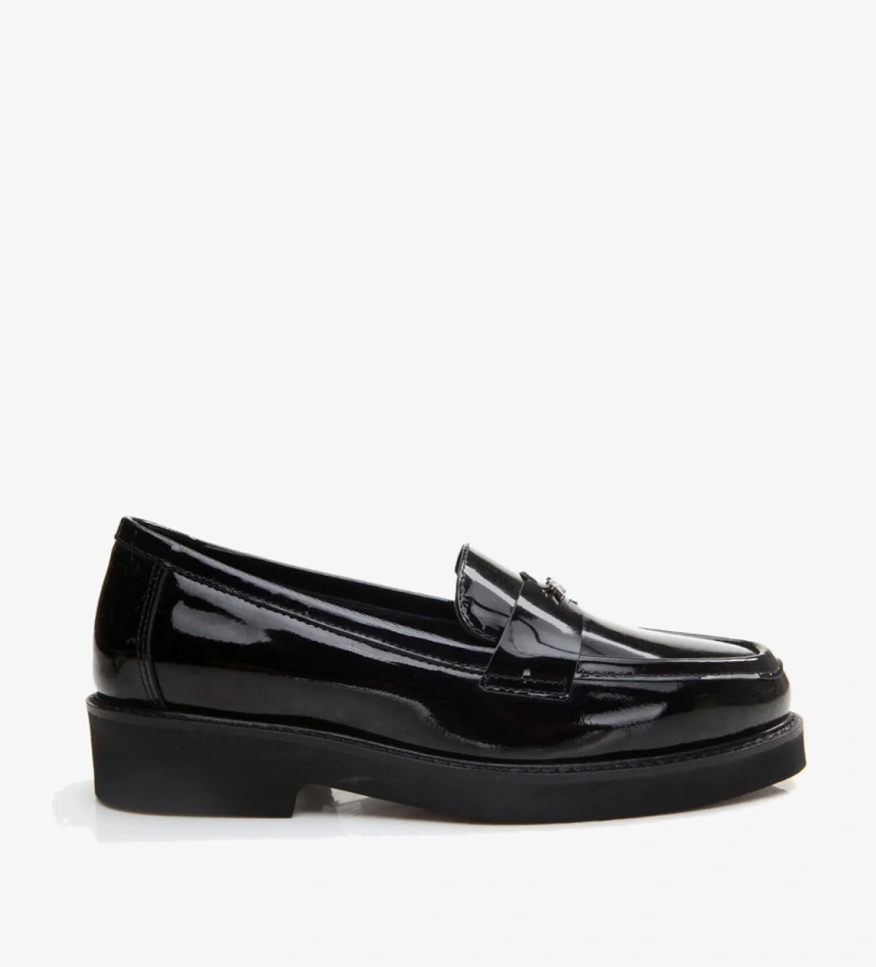 Kadın Deri Siyah Loafer - Görsel 1