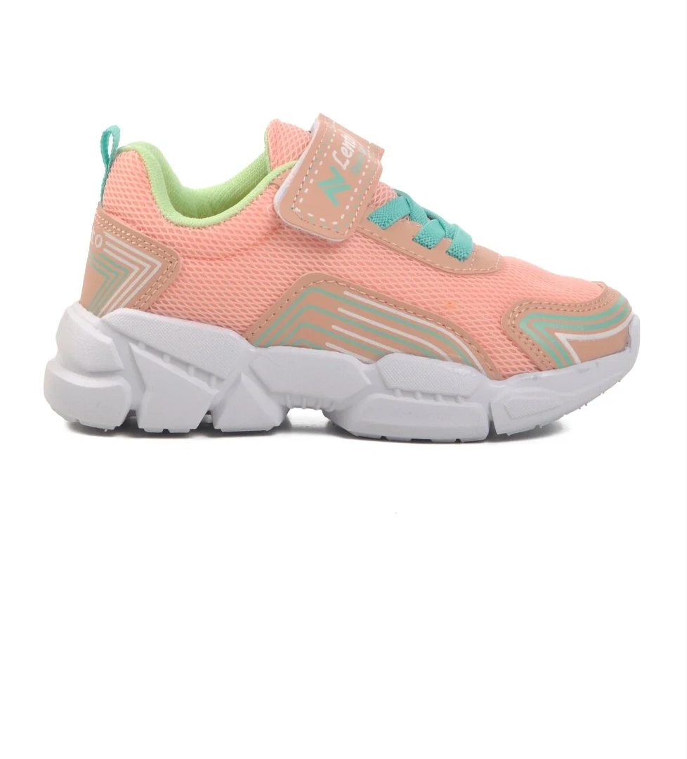 A-36-P Pudra-Yeşil Çocuk Spor Ayakkabı