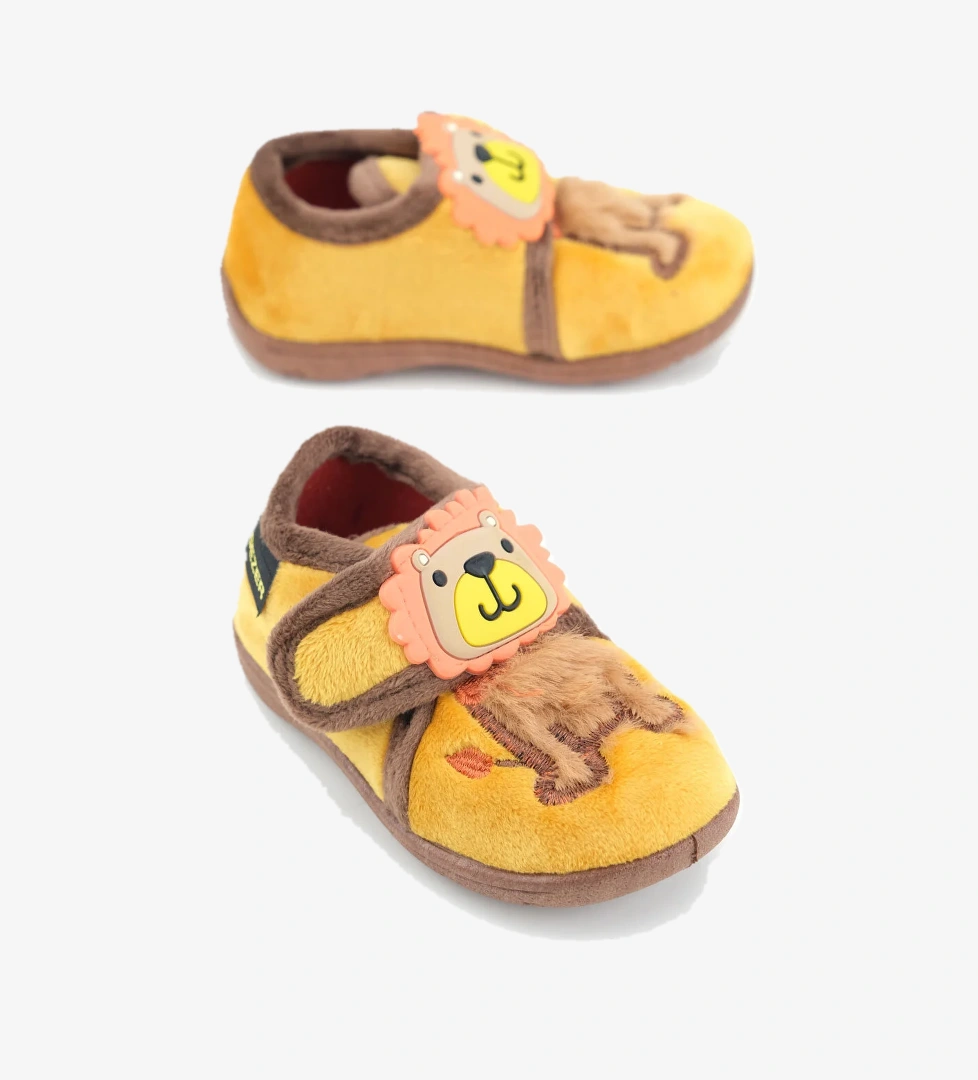 Bebe Erkek Çocuk Kışlık Cırtlı Ayarlanabilir Günlük Okul Kreş Panduf Ayakkabı - Görsel 1