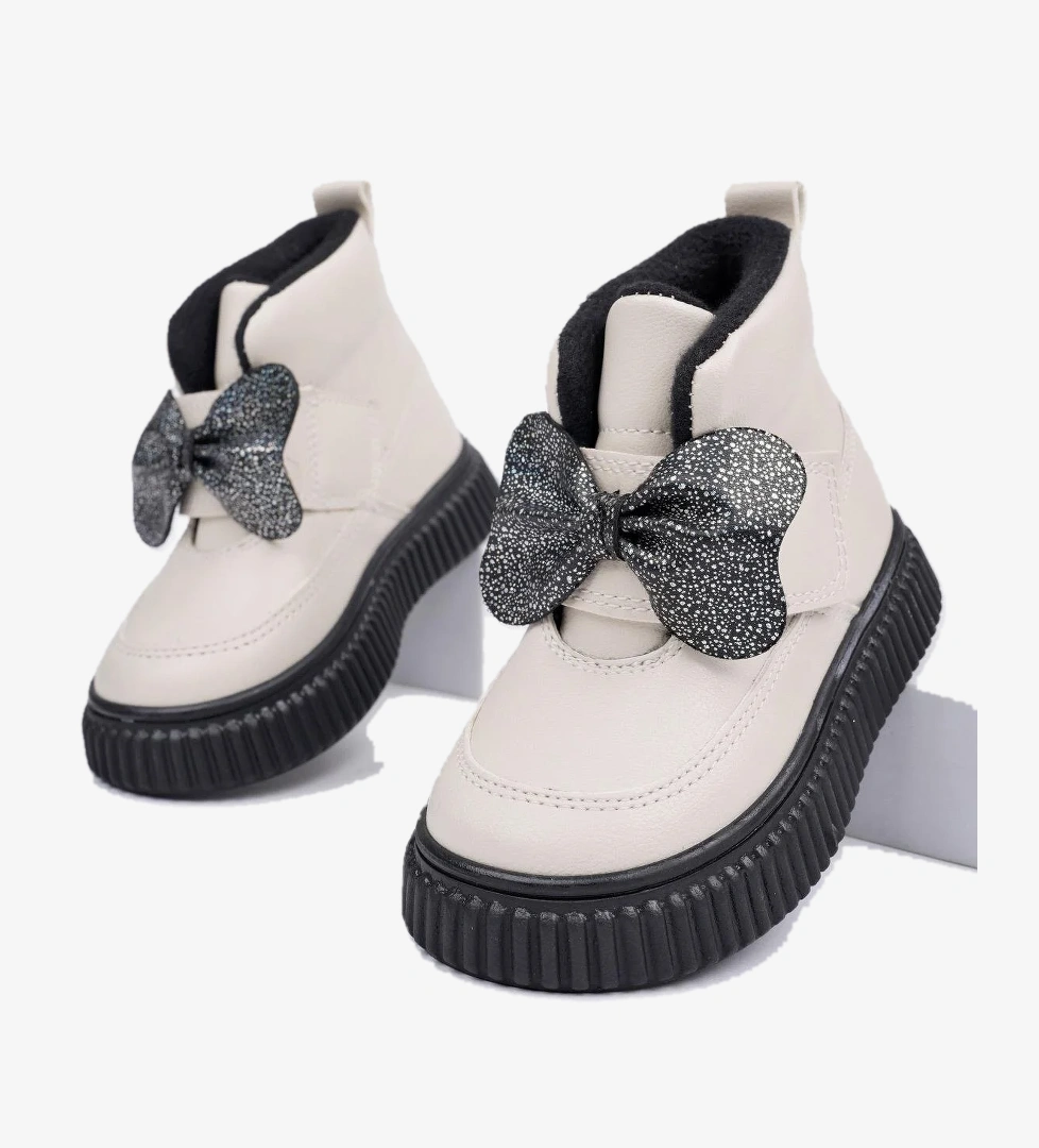 NİXİE Garantili Kaymaz Taban Rahat Kalıp Cırtlı ve Fiyonklu Çocuk Kışlık Bot