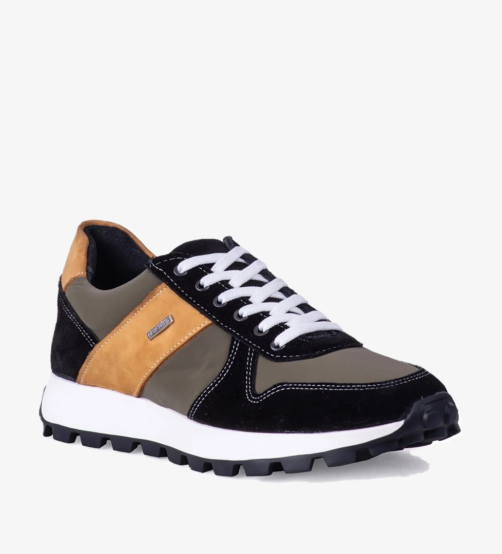 4K 70614 Mevsimlik Casual Erkek Deri Ayakkabı Siyah Süet