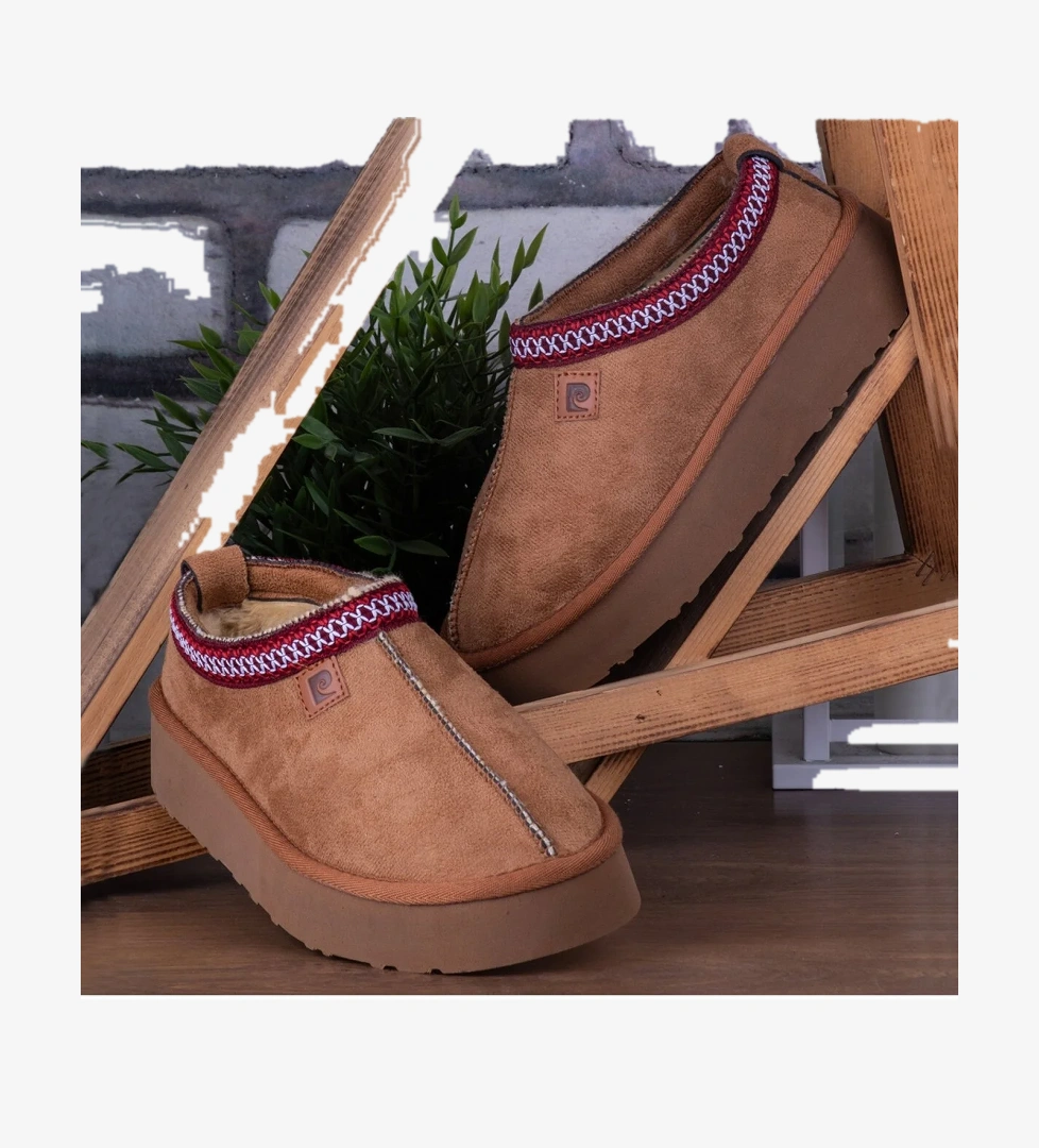 54395 Kadın Mini Bot Bilek Boy Taba - Görsel 1