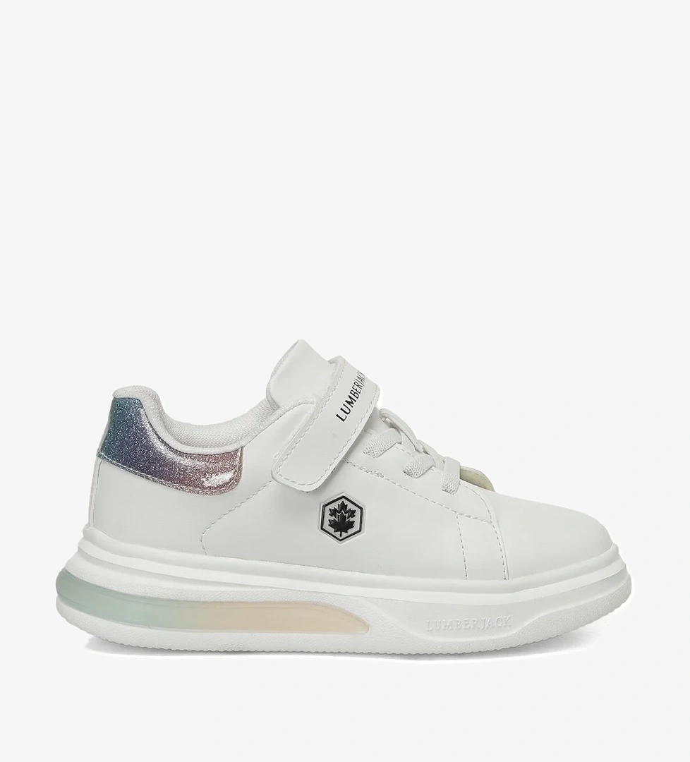 POLI 4PR Beyaz Kız Çocuk Sneaker - Görsel 1