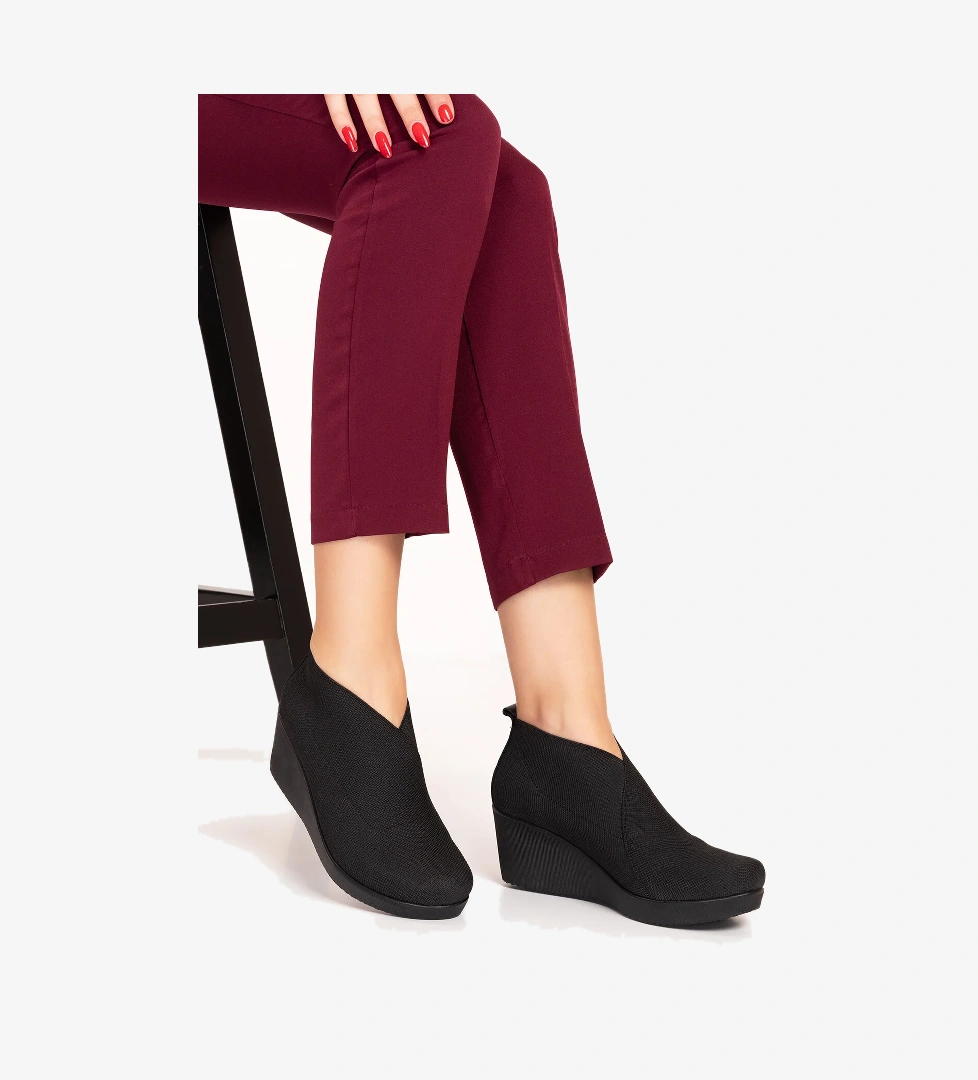 Gondol Kundura Gondol Dolgu Topuklu Lastikli Kapsül Tarz Ayakkabı ell.1212 model görseli