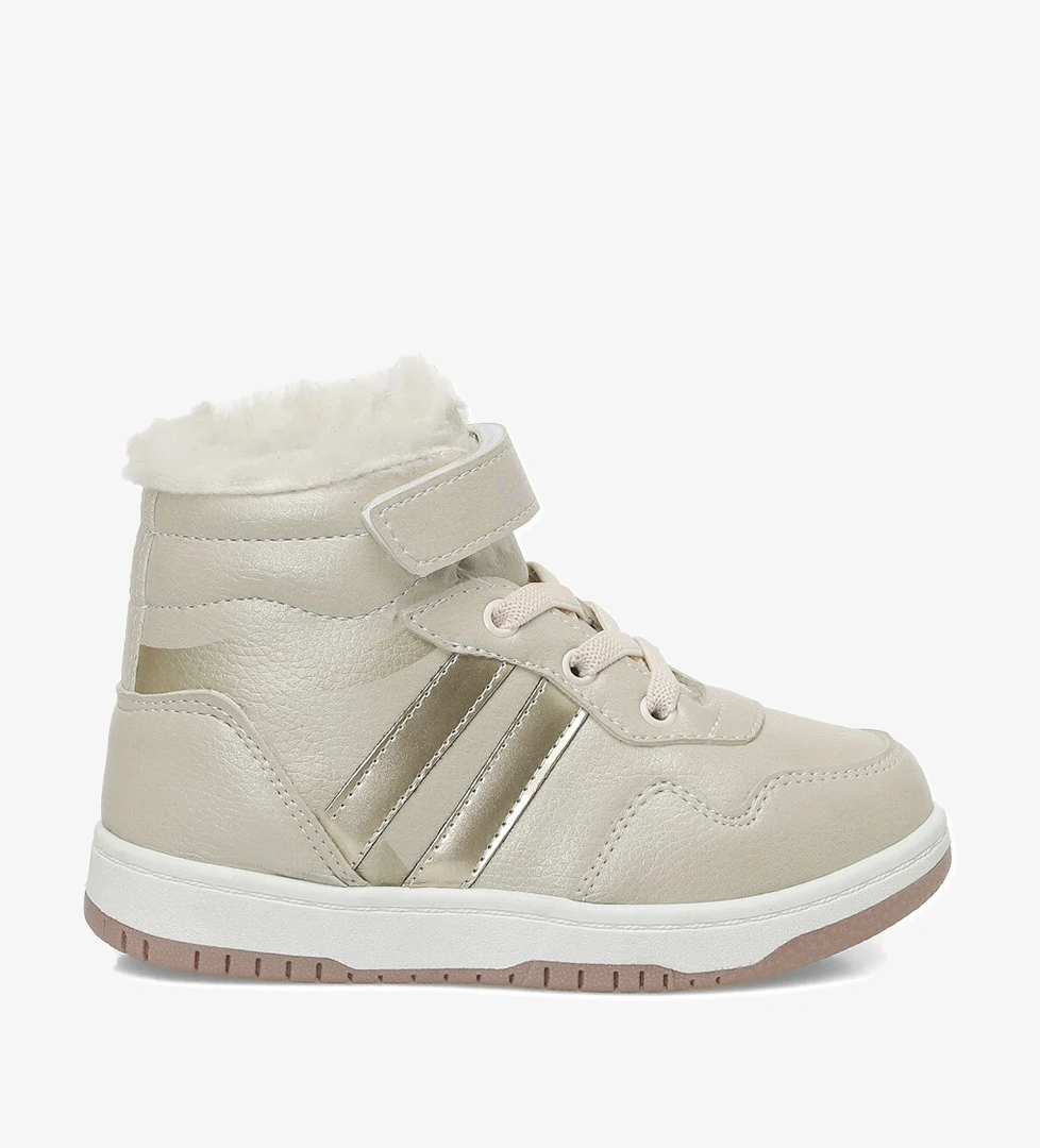 CAX HI 4PR Krem Kız Çocuk High Sneaker - Görsel 1