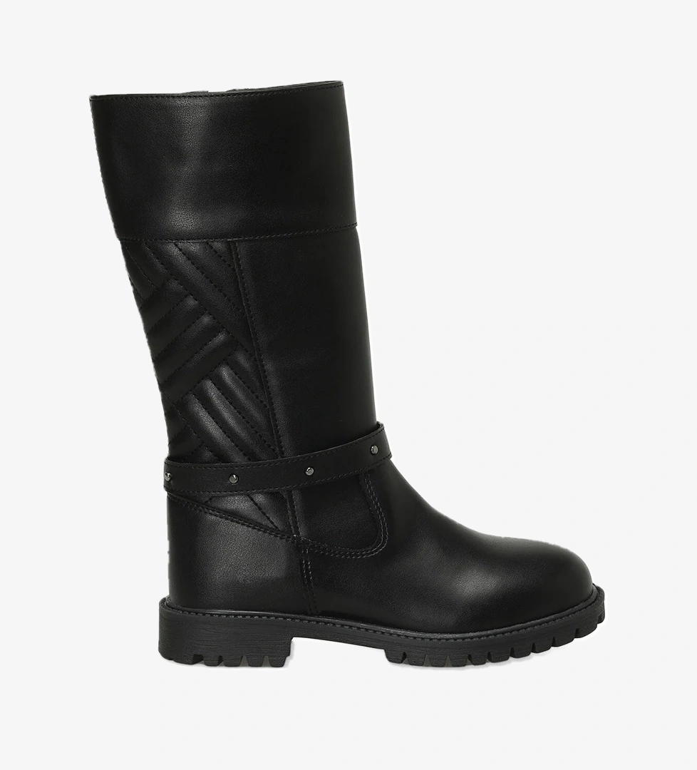 MEDO.F4PR Siyah Kız Çocuk Çizme - Görsel 1