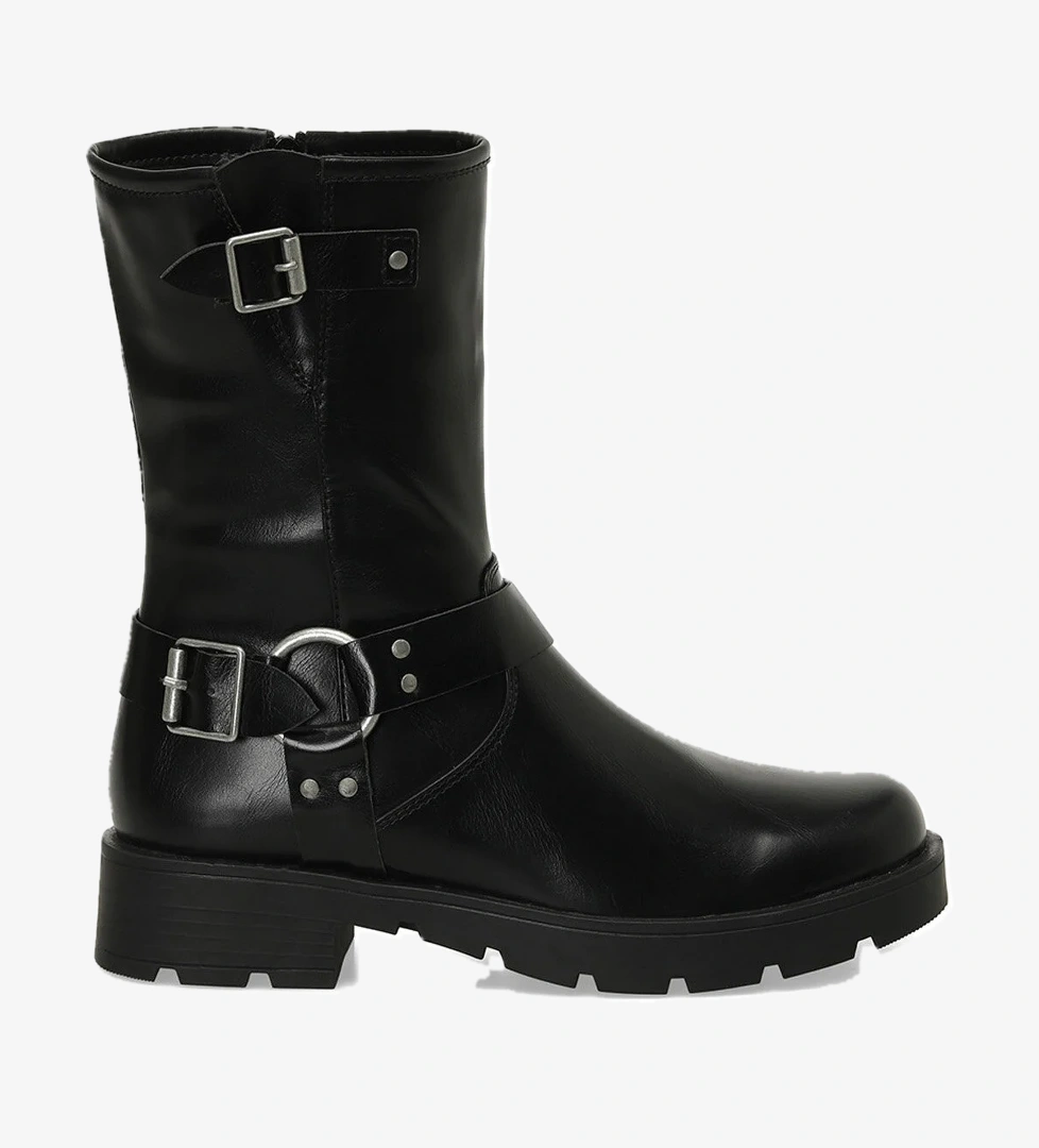 324667.Z 4PR Siyah Kadın Biker Bot - Görsel 1